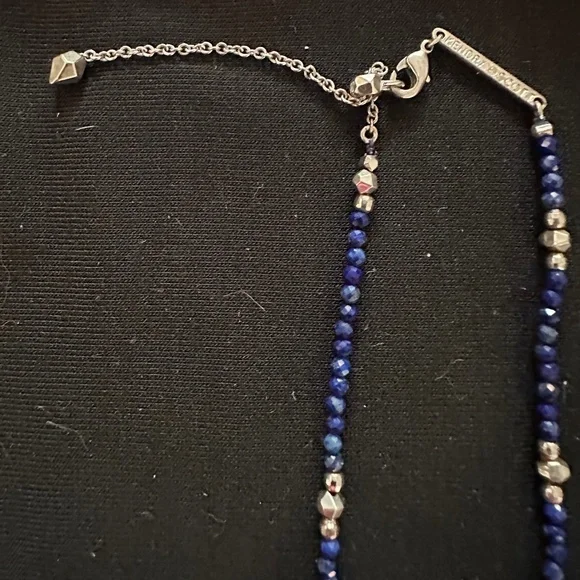 Kendra Scott Blue and Silver Beaded Necklace - Picture 2 of 2